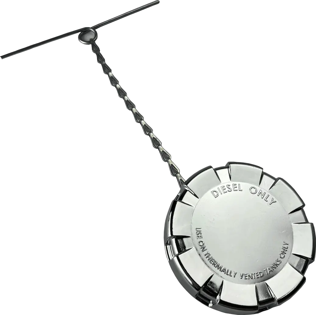 3.5" Chrome Diesel Fuel Cap For Kenworth Trucks - Fta-C-442C 1