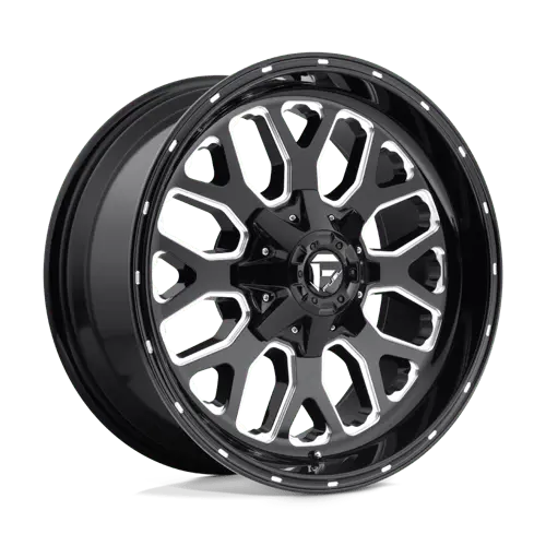 Fuel 1Pc D588 Titan - Gloss Black Milled 2