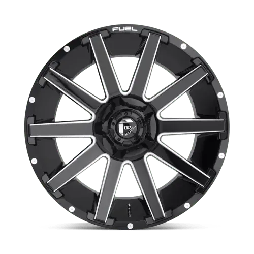 Fuel 1Pc D615 Contra - Gloss Black Milled 4