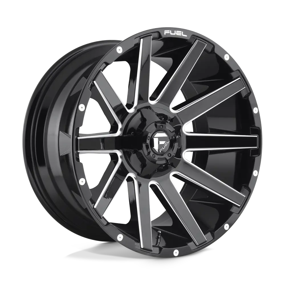 Fuel 1Pc D615 Contra - Gloss Black Milled 1