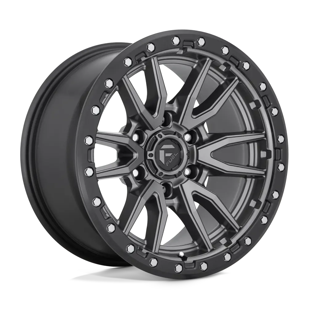 Fuel 1Pc D680 Rebel - Matte Gun Metal Black Bead Ring 1