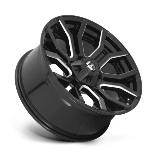 Fuel 1Pc D711 Rage - Gloss Black Milled 3