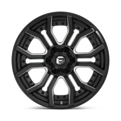 Fuel 1Pc D711 Rage - Gloss Black Milled 4