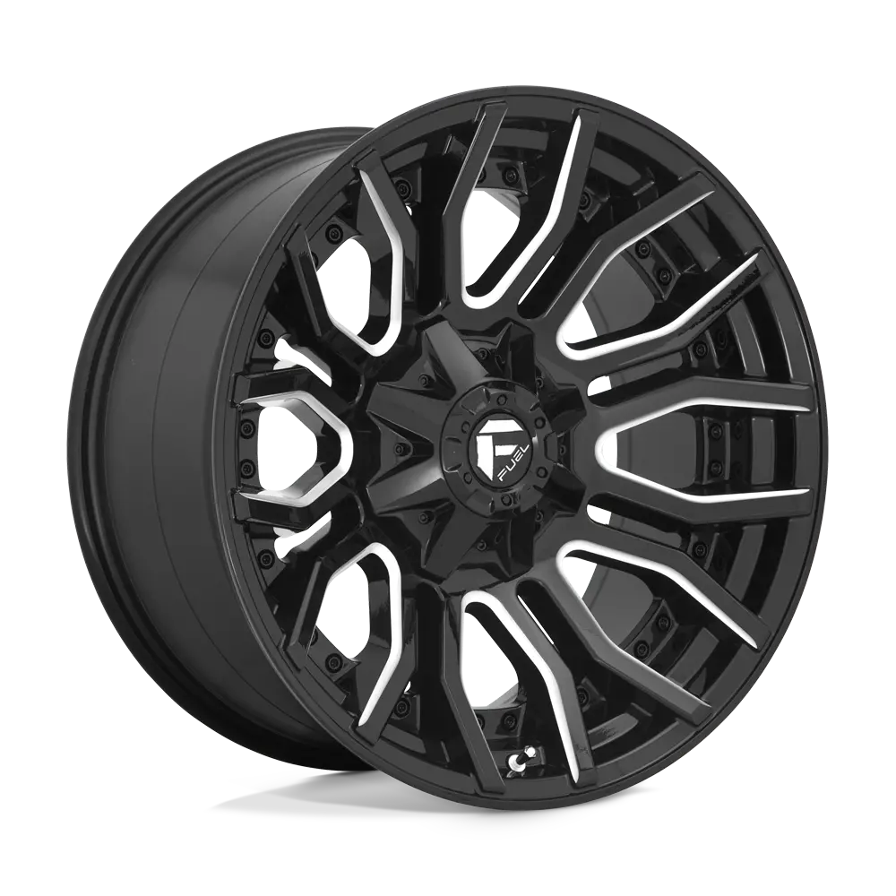 Fuel 1Pc D711 Rage - Gloss Black Milled 1