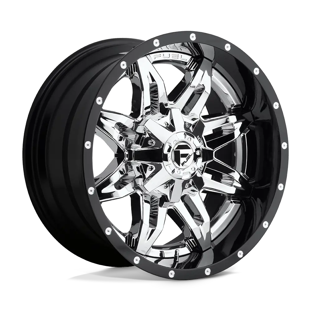 Fuel 2Pc D266 Lethal - Chrome Plated Gloss Black Lip 1