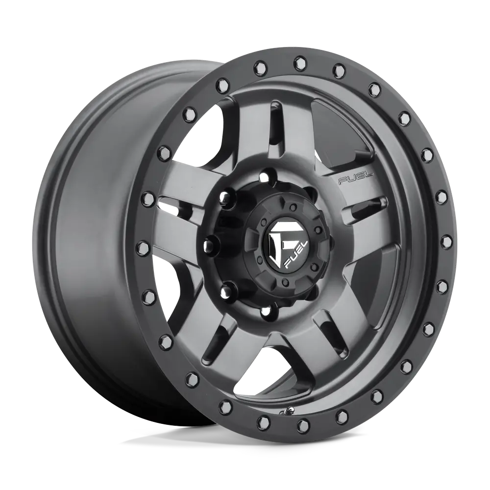 Fuel D558 Anza - Matte Gun Metal Black Bead Ring 1