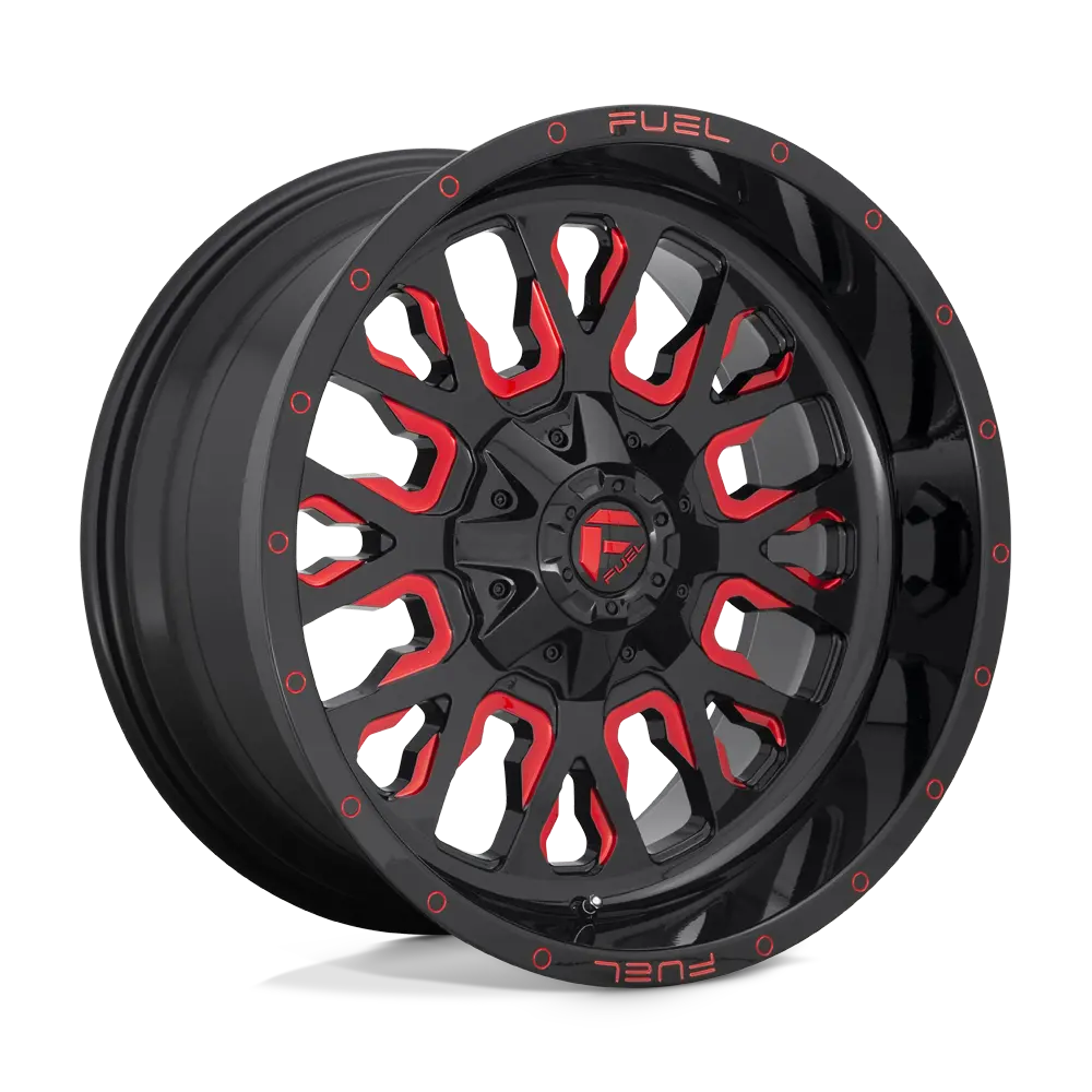 Fuel D612 Stroke - Gloss Black Red Tinted Clear 1