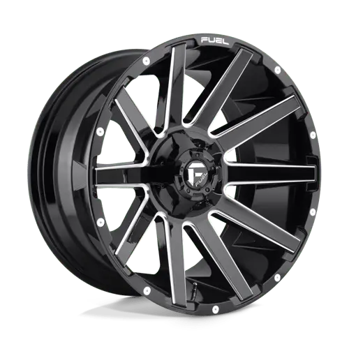 Fuel D615 Contra - Gloss Black Milled 2