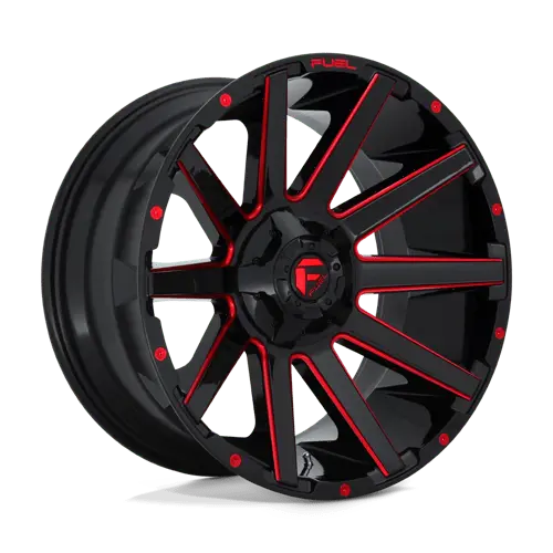 Fuel D643 Contra - Gloss Black Red Tinted Clear 2