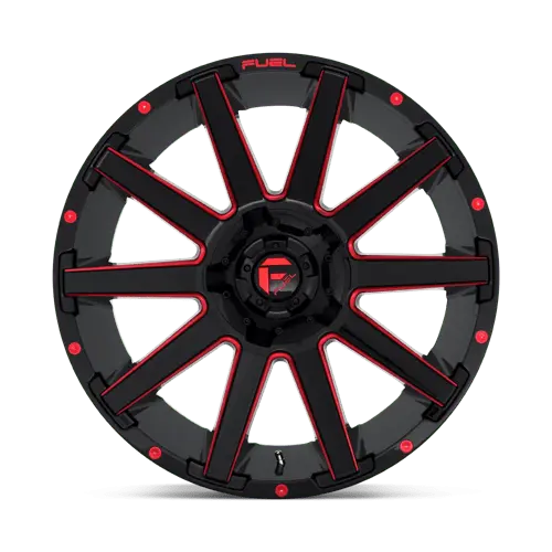 Fuel D643 Contra - Gloss Black Red Tinted Clear 4