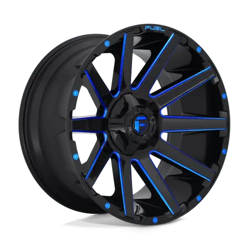 Fuel D644 Contra - Gloss Black Blue Tinted Clear 2