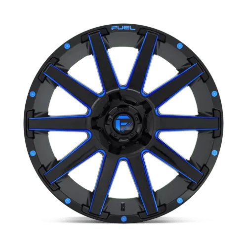 Fuel D644 Contra - Gloss Black Blue Tinted Clear 4