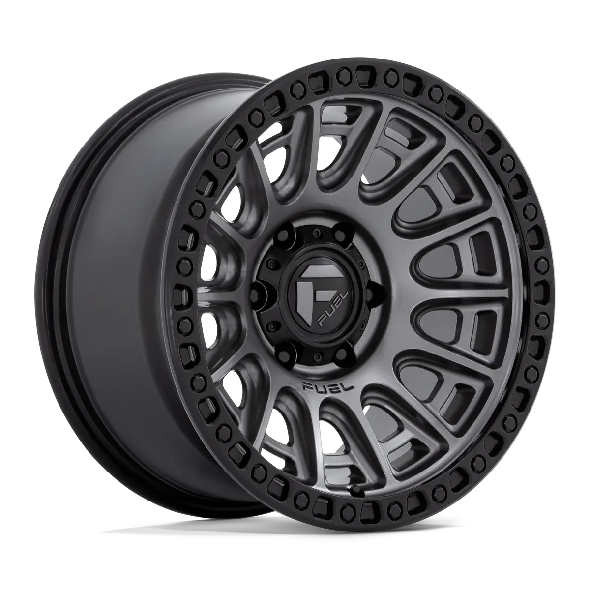 Fuel D835 Cycle - Matte Gunmetal With Black Ring 1