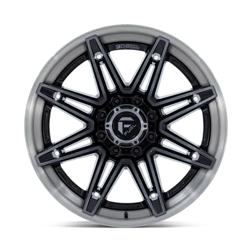Fuel Fc401 Brawl - Gloss Black With Brushed Gray Tint Face & Lip 4