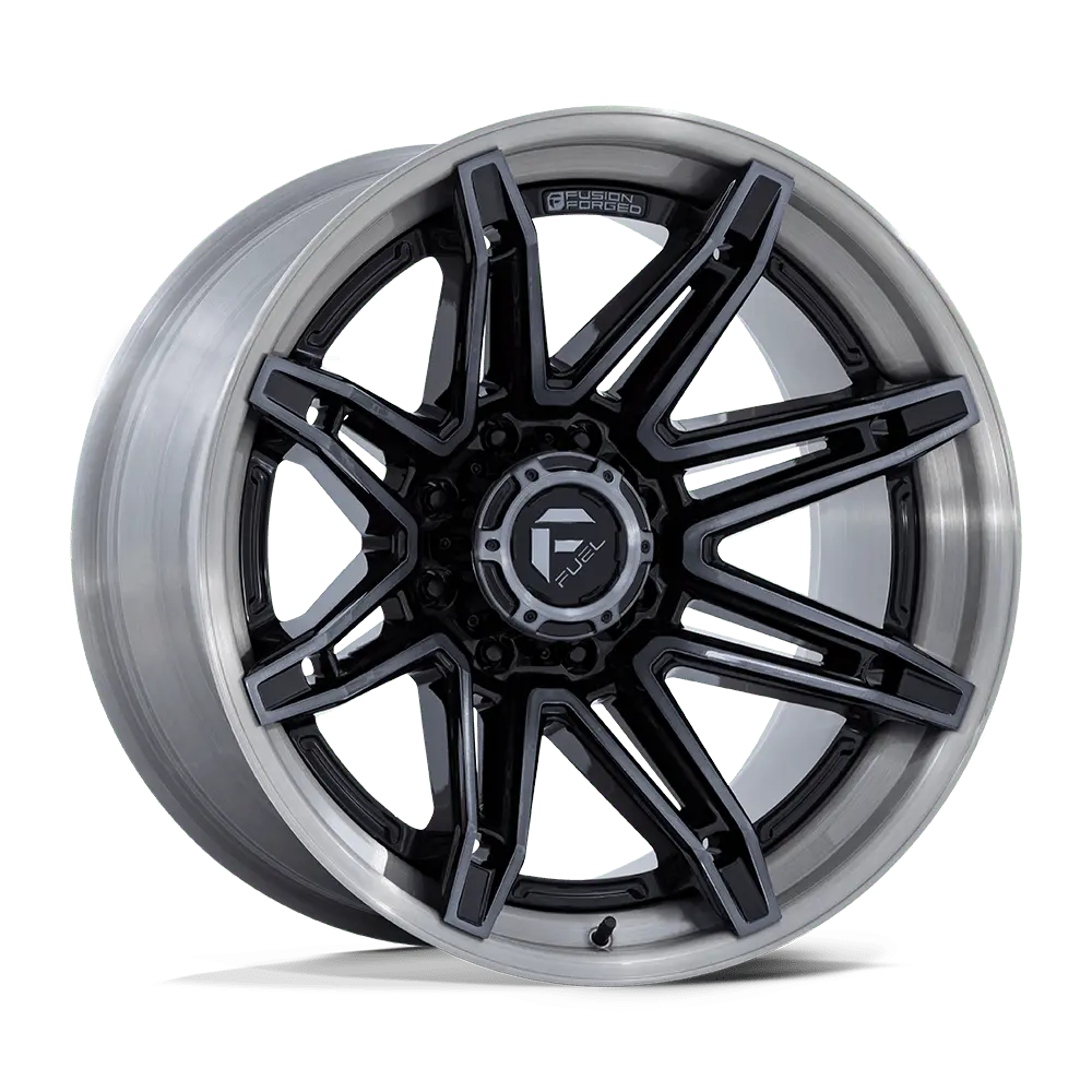 Fuel Fc401 Brawl - Gloss Black With Brushed Gray Tint Face & Lip 1