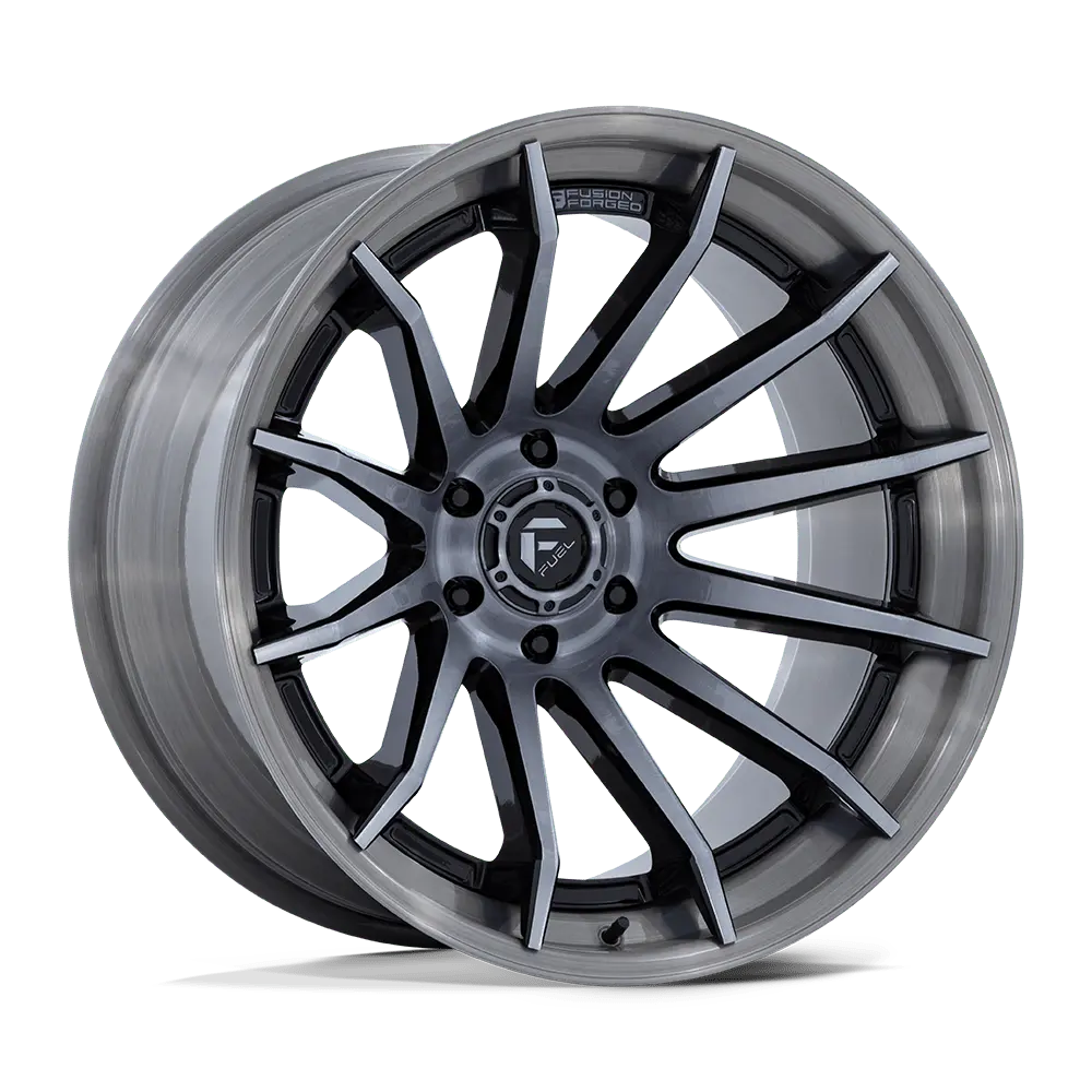 Fuel Fc403 Burn - Gloss Black With Brushed Gray Tint Face & Lip 1