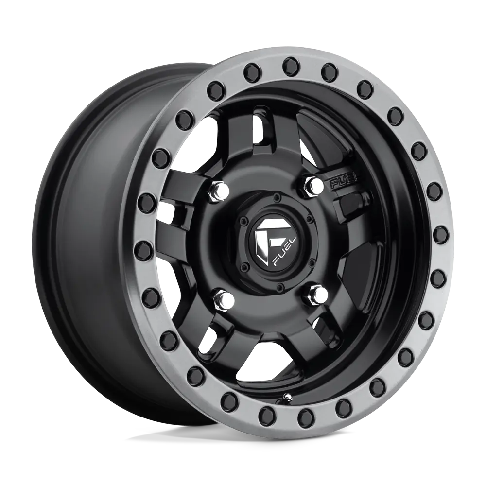 Fuel Utv D557 Anza - Matte Black Gun Metal Ring 1