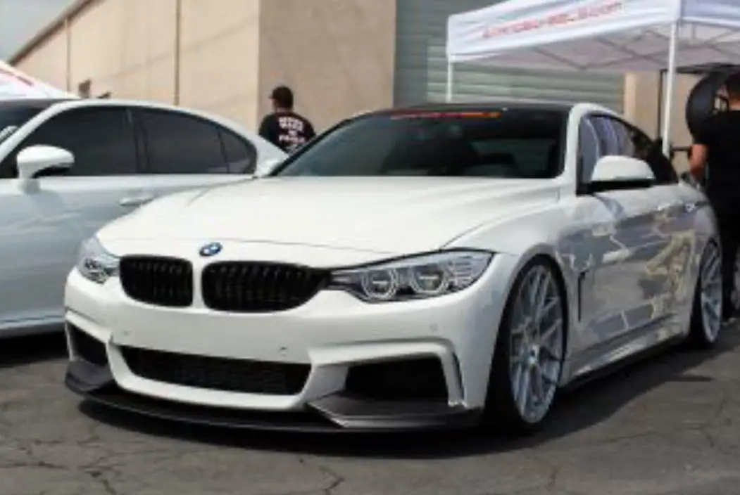2014-2019 F32 F33 F36 Performance Matte Black Front Lip 1