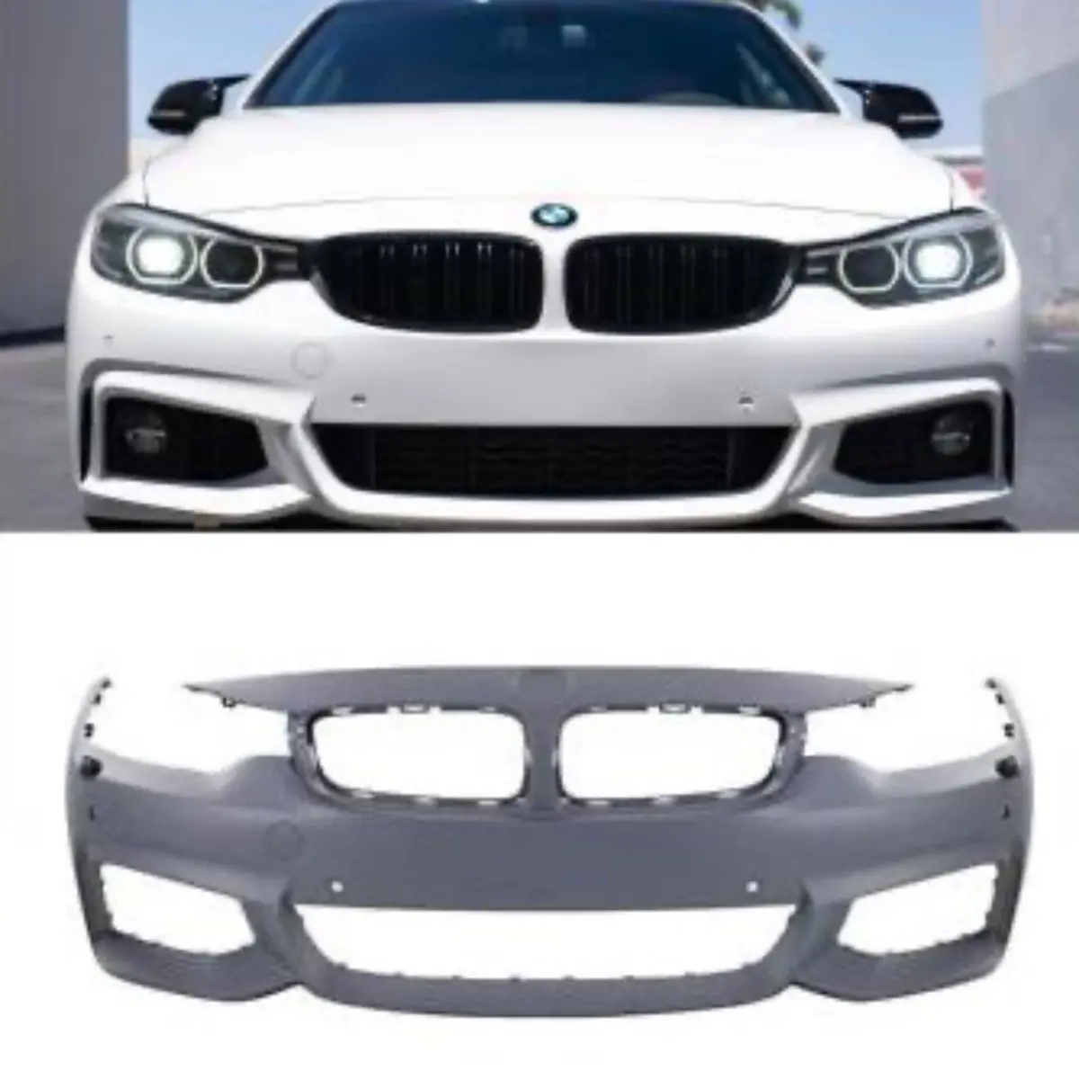 2014-2019 F32 F33 F36 Msport Front Bumper Skin 1