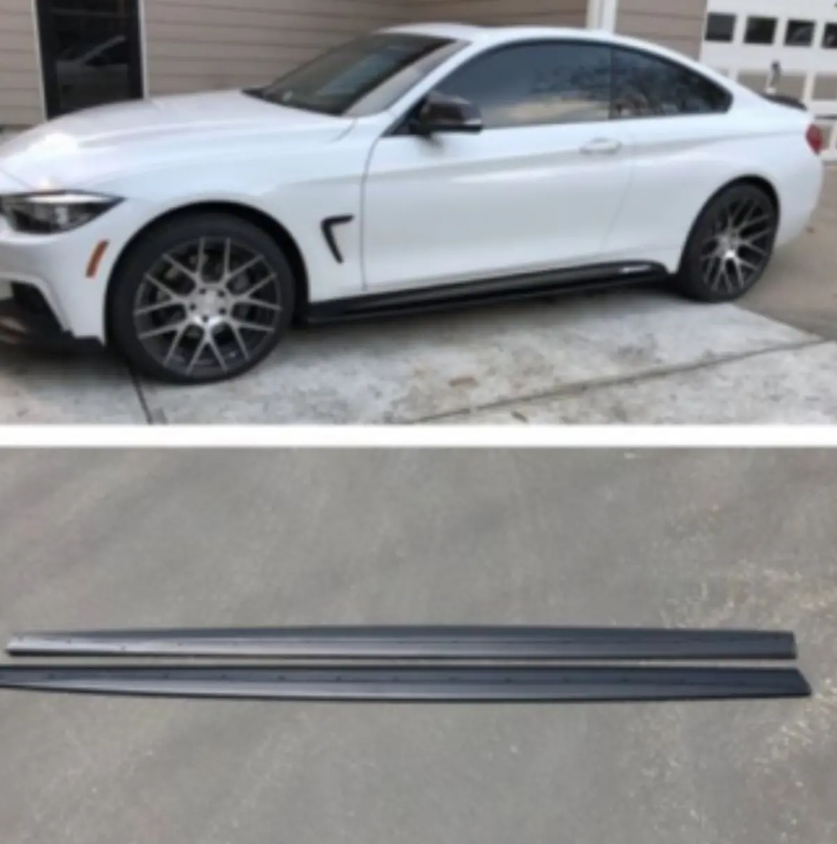 2014-2019 F32 F33 Performance Black Side Skirt Extensions 1