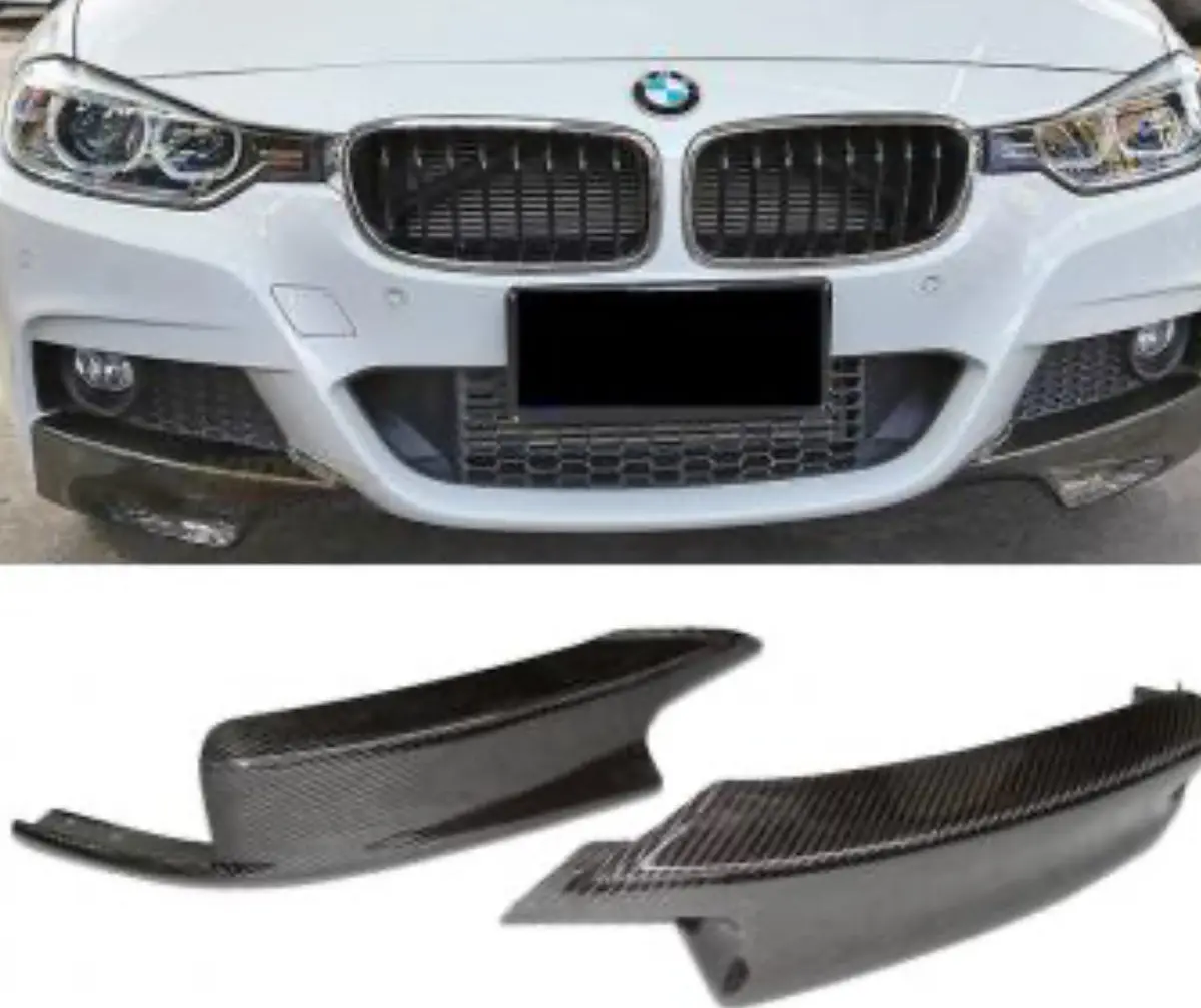 F30 2012-2015 Msport Carbon Look Front Splitters 1