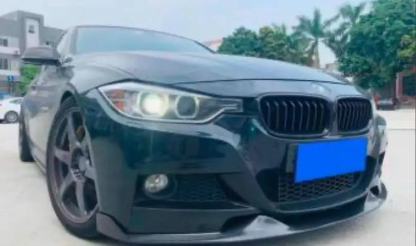 2012-2019 F30 Mad Glossy Black Msport Front Lip 1