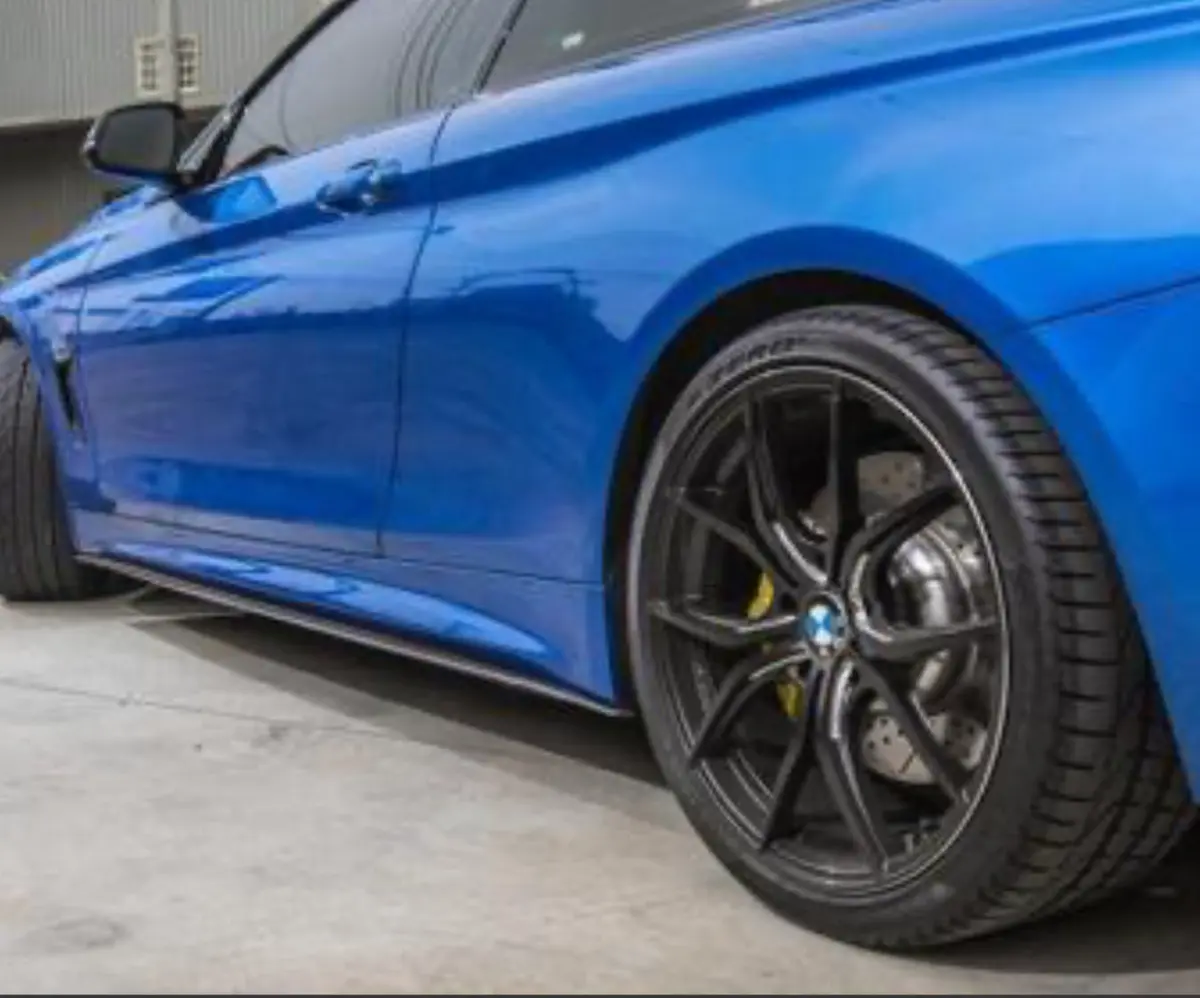 2014-2019 F32 F33 Performance Carbon Side Skirt Extensions 1