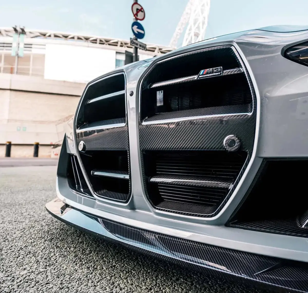 Bmw G80 M3/G82 M4 St Style Carbon Fibre Front Grills 5