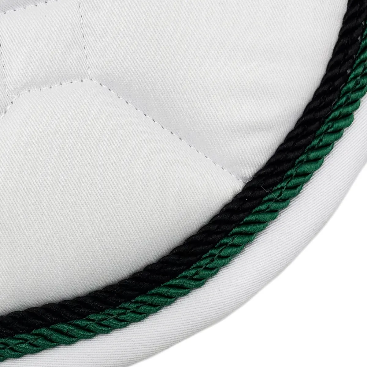 White Classica Cotton Euro Saddle Pad 14