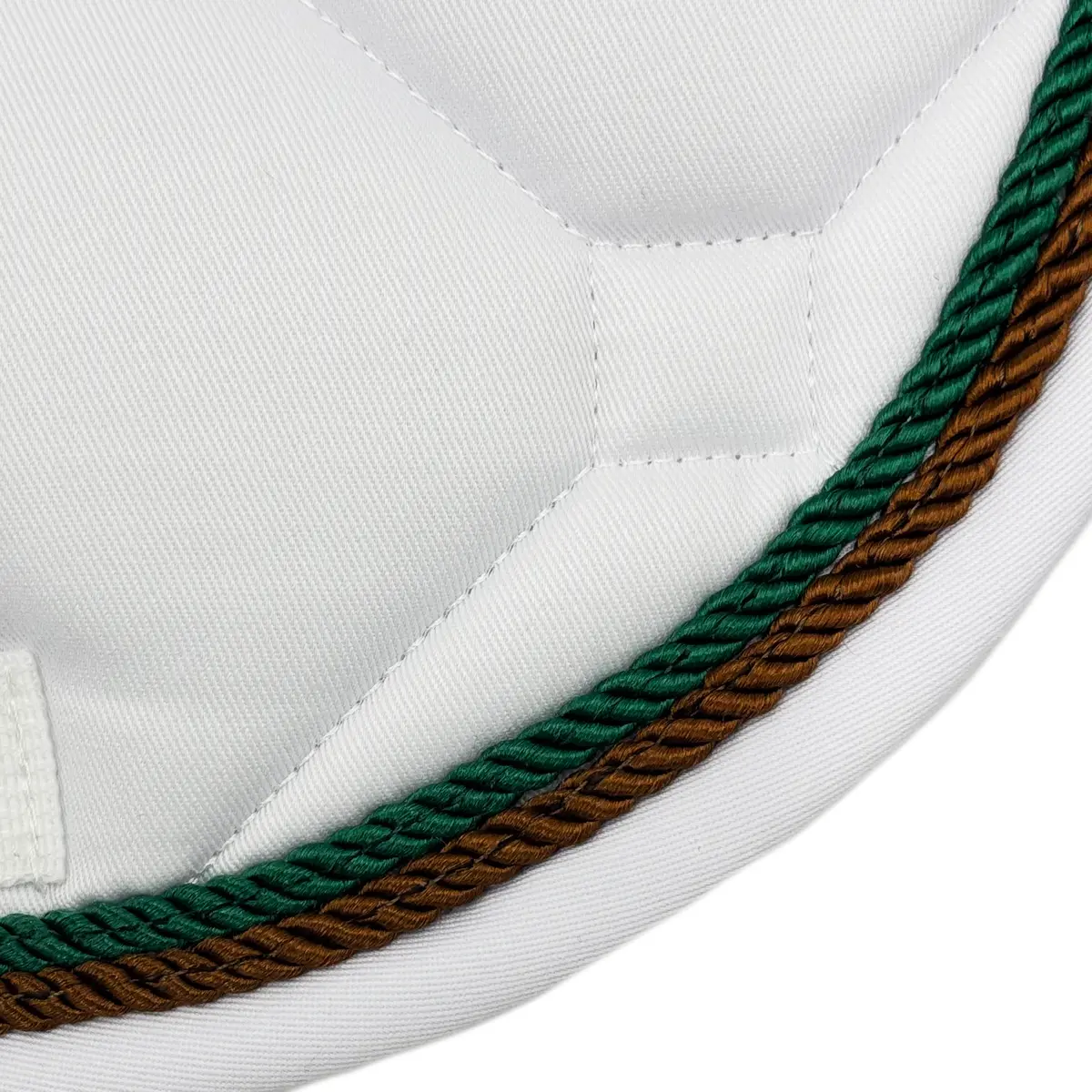 White Classica Cotton Euro Saddle Pad 16