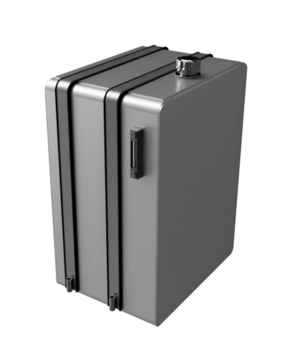 Hydraulic Tank For Semi Truck – Tall Reduced Depth - Smooth Plate Aluminum Reservoir - 50 Gallon 1