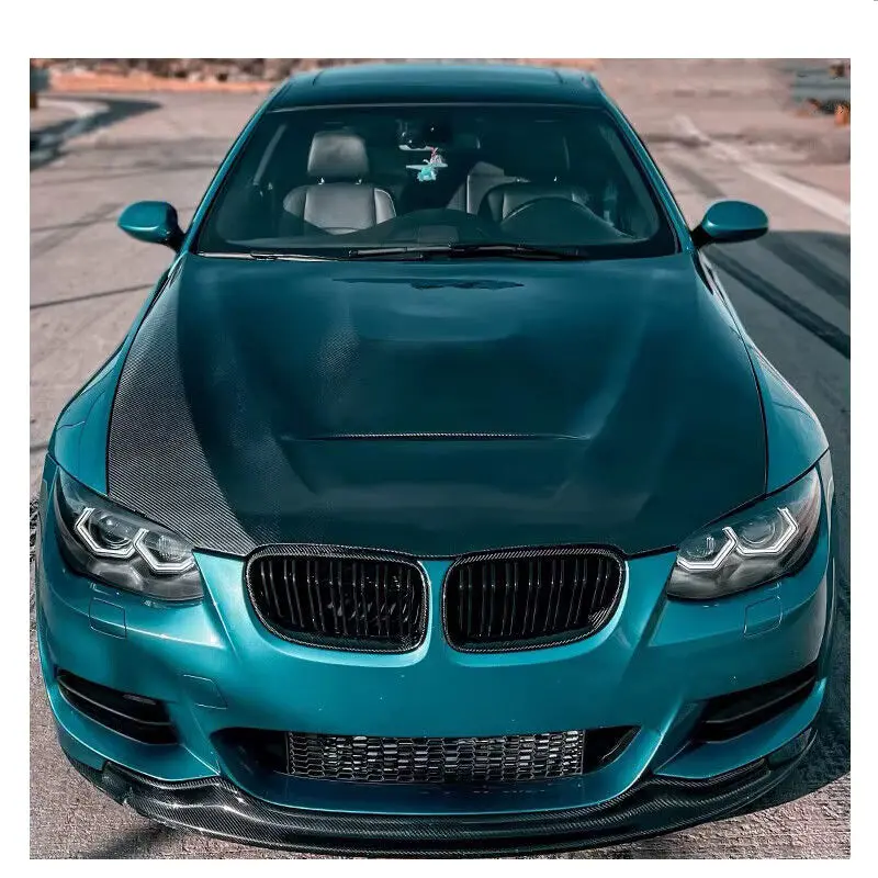 E92/E93 3 Series Cs Style Carbon Fibre Hood 1