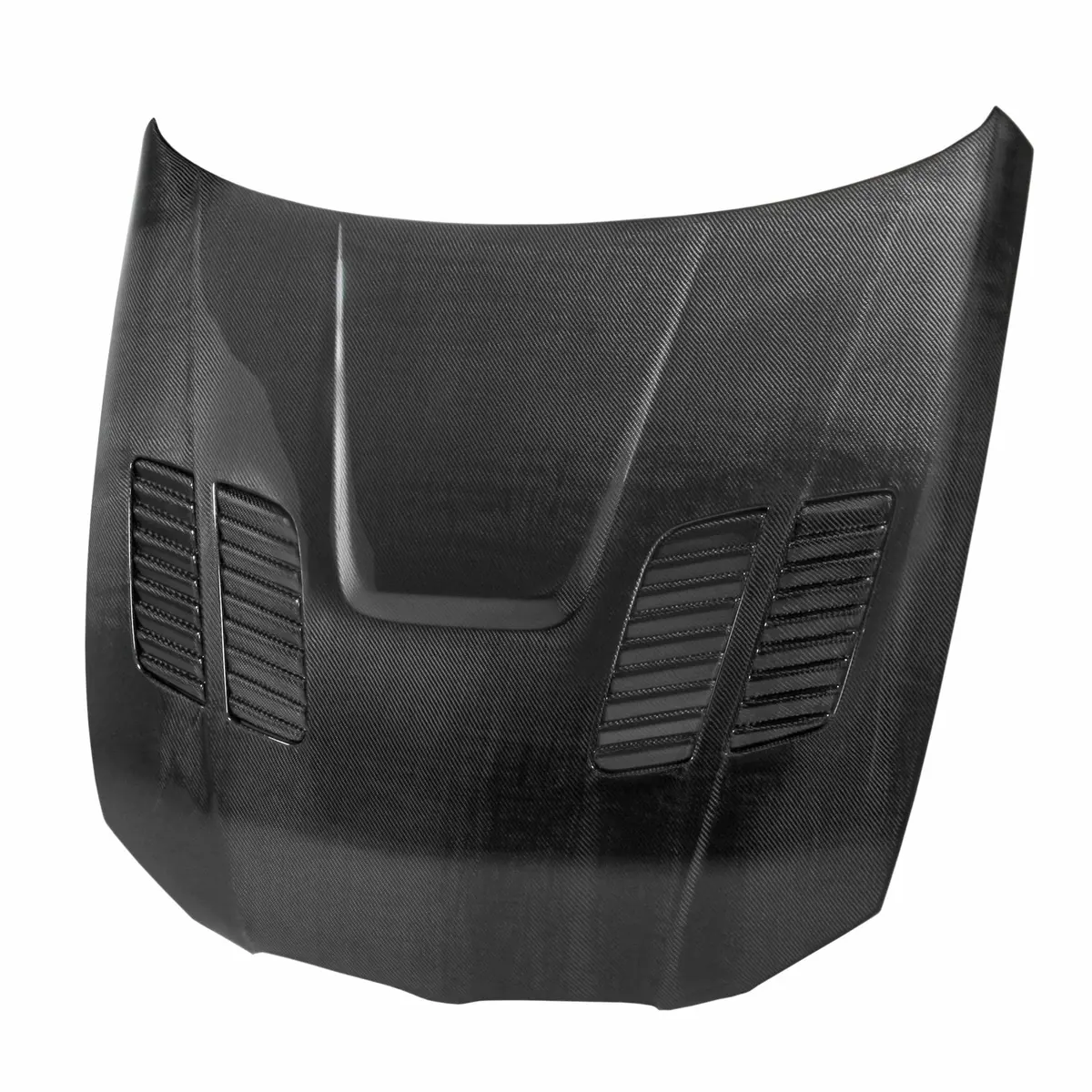 Gtr-Style Carbon Fiber Hood For 2007-2010 Bmw E92 2Dr, Pre Lci (Louvers Are Cosmetic - They Do Not Vent Air) 1