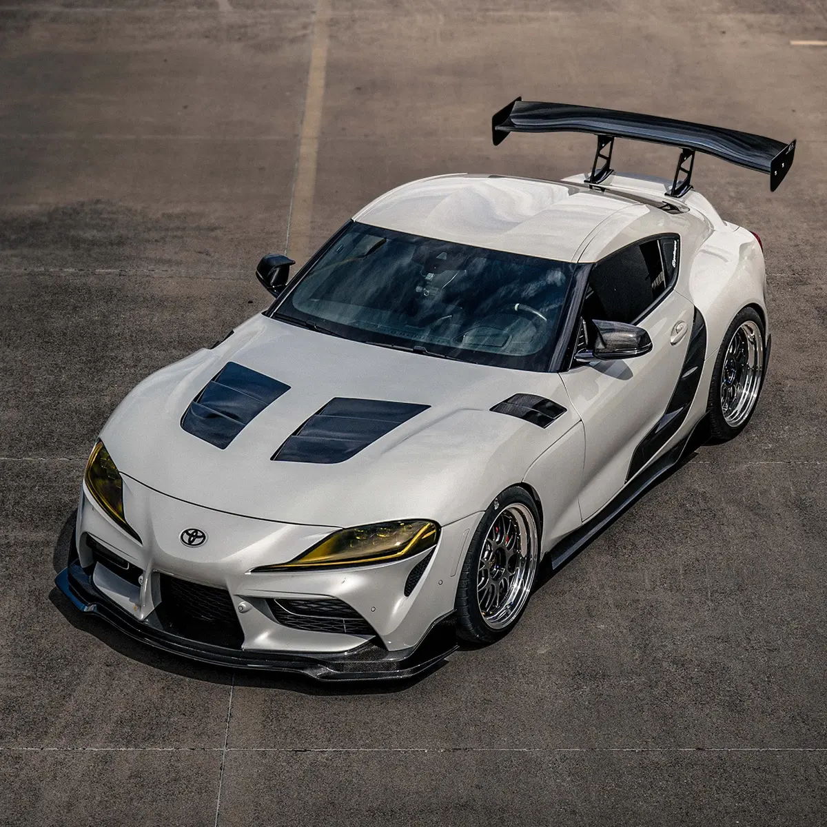 Tsii-Style Double Sided Carbon Fiber Hood For 2020-2026 Toyota Gr Supra 1