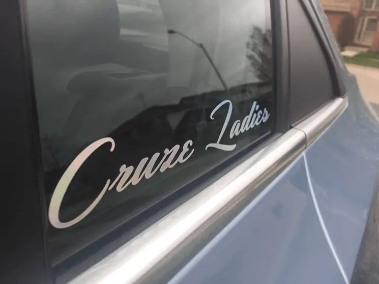 Cruze Ladies Sticker 1