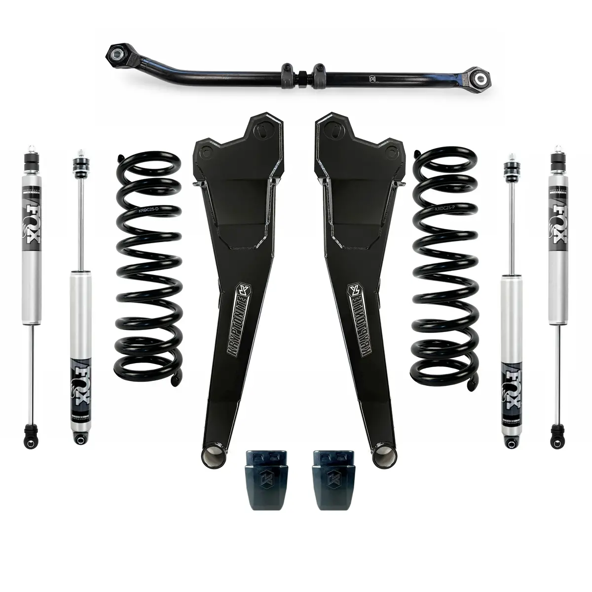 2014-2026 Cummins Stage 3 Leveling Kit With Fox 2.0 Performance Series Shocks (Krdd14stage3fox) 1