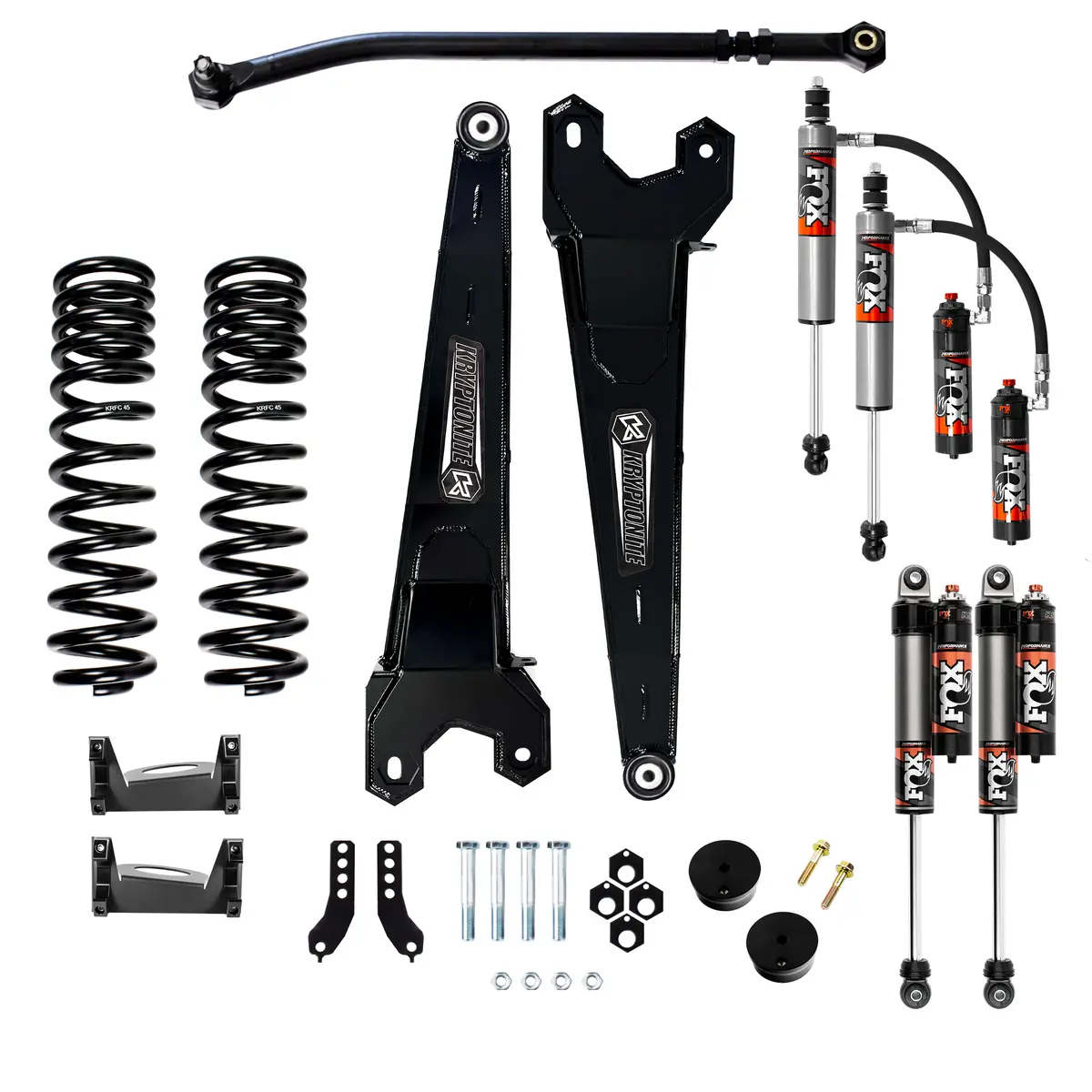 2017-2025 Powerstroke Front 2.5" Performance Elite Fox Stage 3 Leveling Kit (Krfd17stage3foxpe) 1