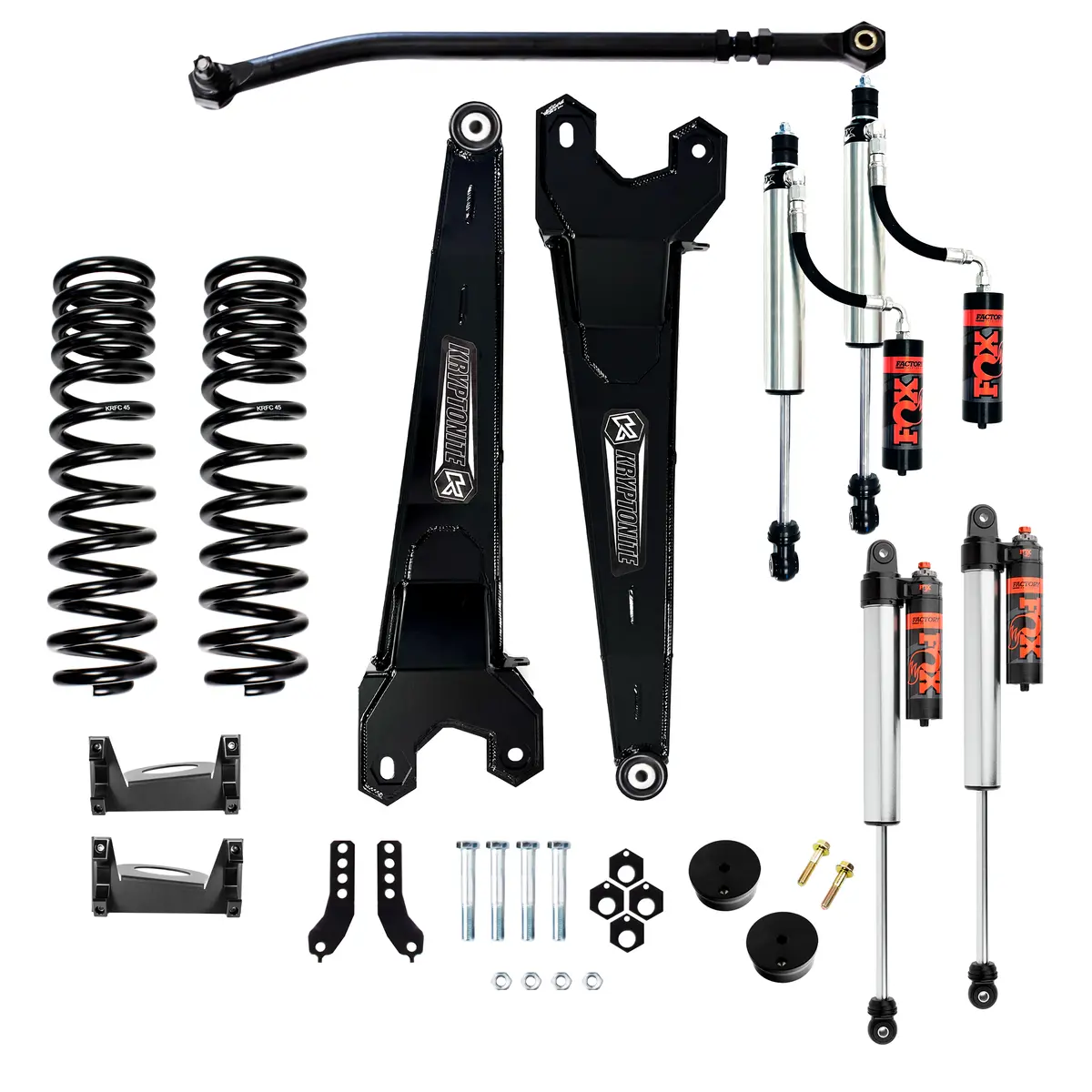 2017-2025 Powerstroke Stage 3 Front Leveling Kit W/ 2.5 Factory Race Series Fox Shocks (Krfd17stage3foxrs) 1