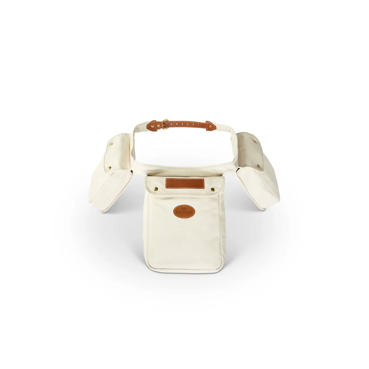 Cream Cowhide Shooting Bag 1