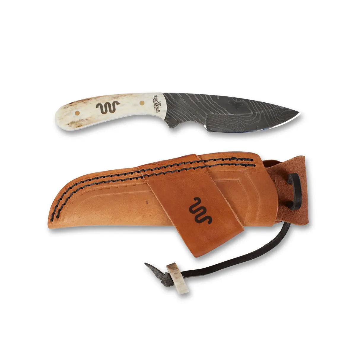 Field Slab Knife W/W Kr Logo Handle & Lth Sheath 1