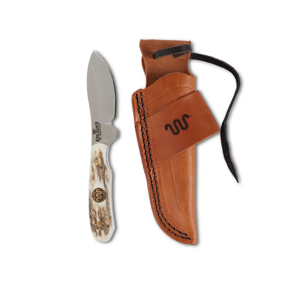 Whitetail Caper Knife W/ King Ranch Medallion Handle 1