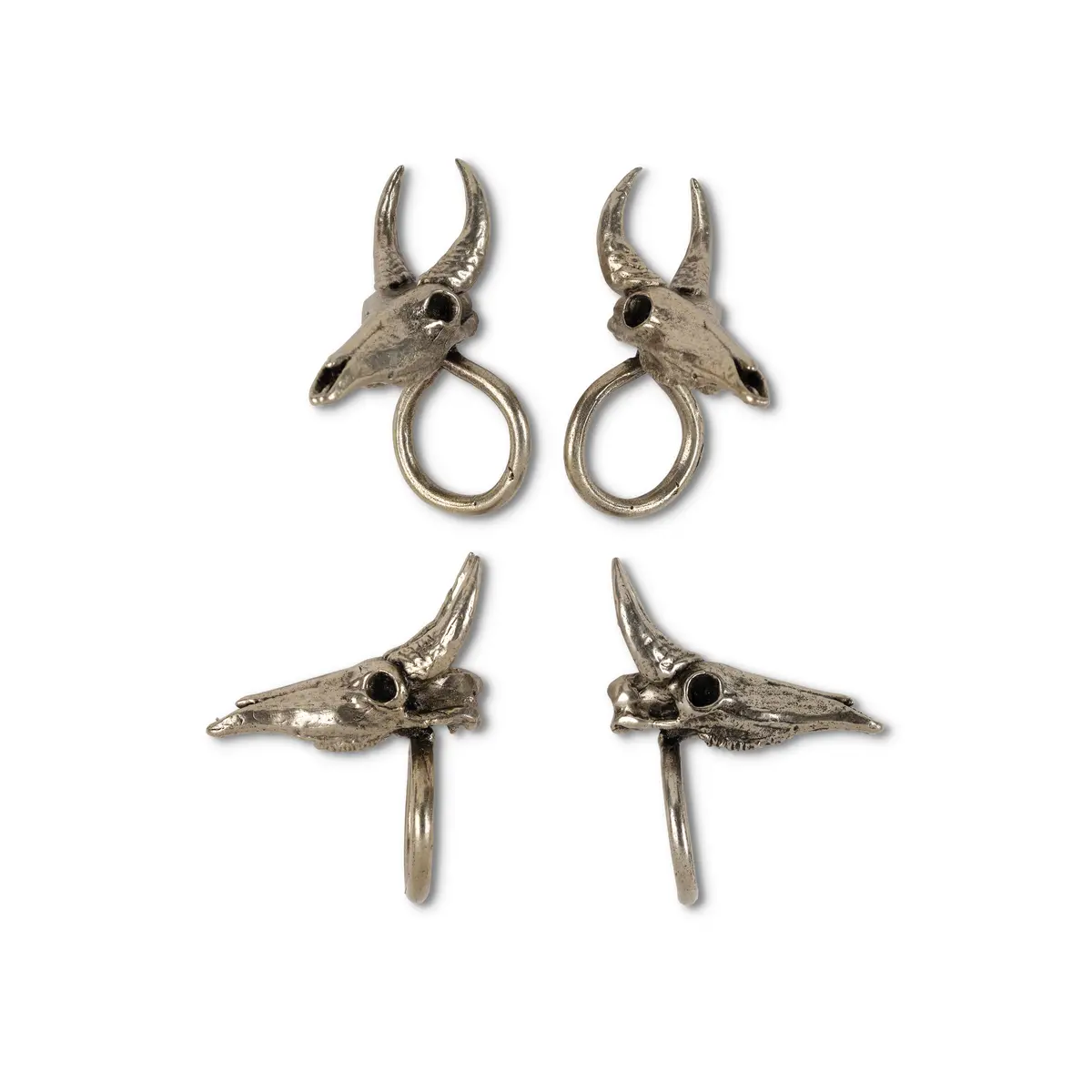 Bronze Nilgai Napkin Ring - Set Of 4 1