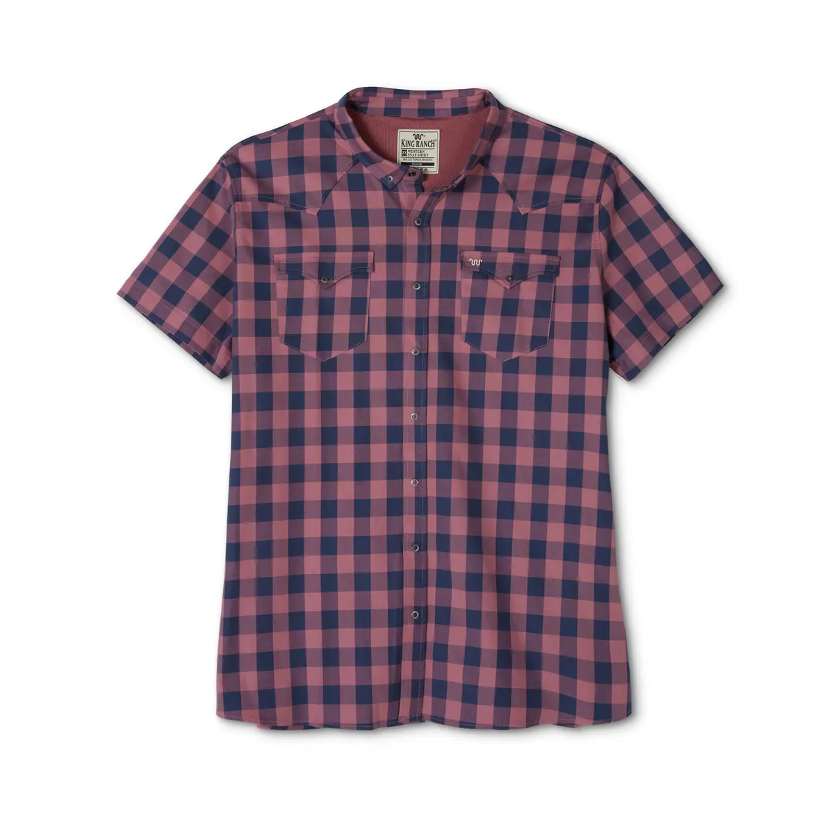 Men's S/S Western Snap Shirt - Plaid 1