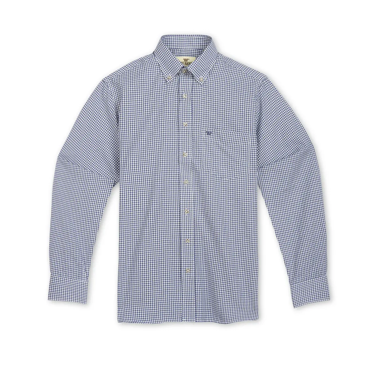 Men's L/S Grid Oxford Collared Shirt 1