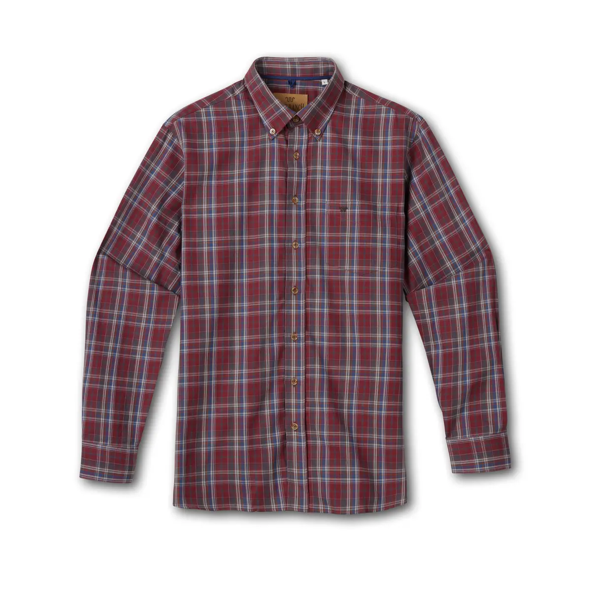 Men's Lightweight Plaid Oxford Shirt 1