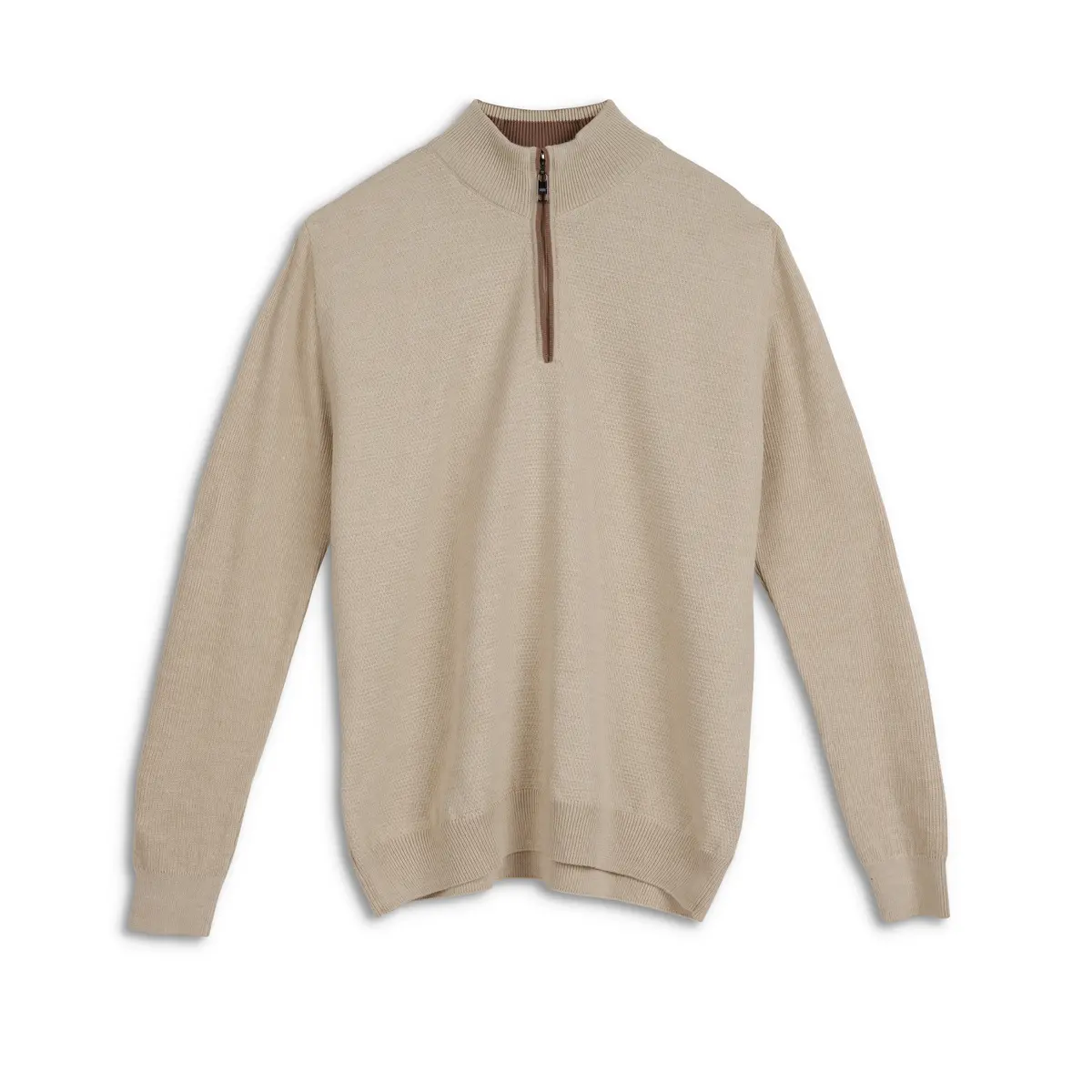 Men's Merino Wool Quarter Zip Sweater 1