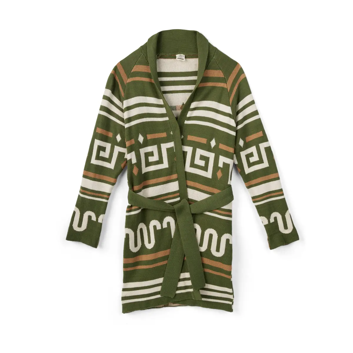 Women's Blanket Pattern Long Cardigan 1