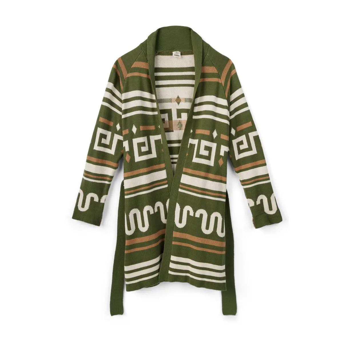 Women's Blanket Pattern Long Cardigan 3