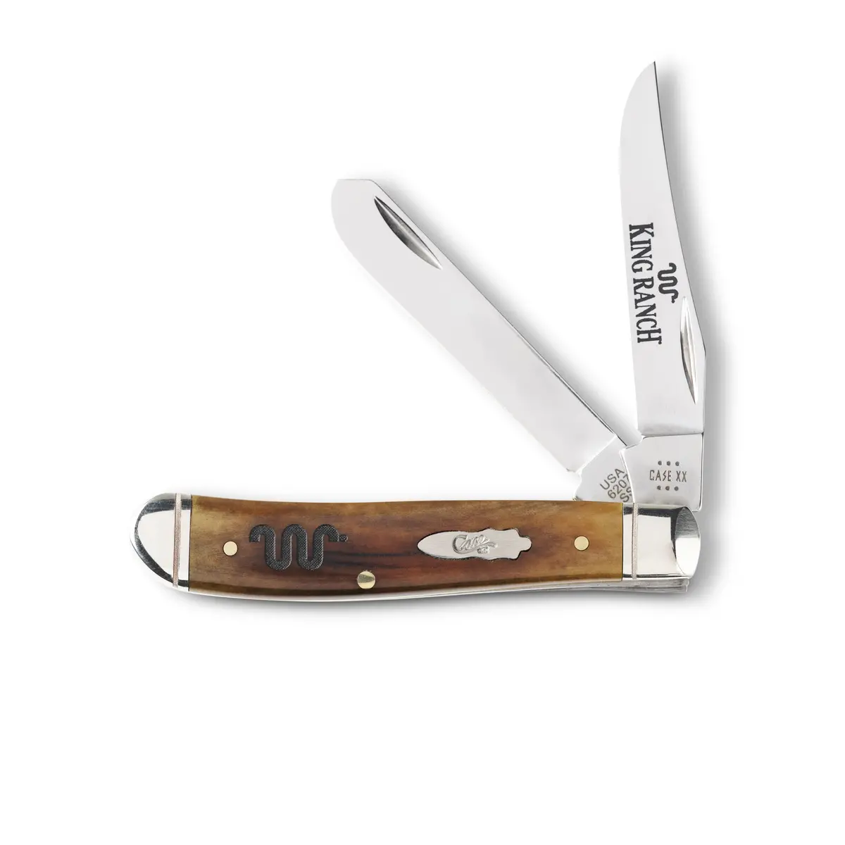 Smooth Antique Bone Mini Trapper Knife 1