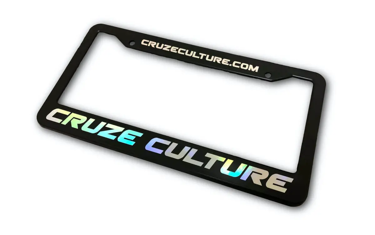 Cruze Culture Vinyl License Plate Frame 1